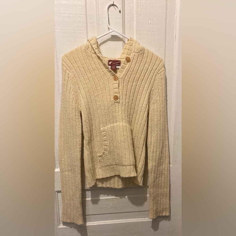 Abercrombie & Fitch Cream Cowl Neck Sweater